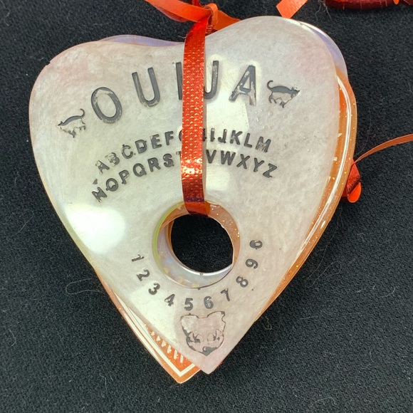 Multicoloured resin, planchette, coasters - Picture 4 of 4